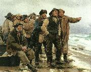 Michael Ancher vil han klare pynten Sweden oil painting artist